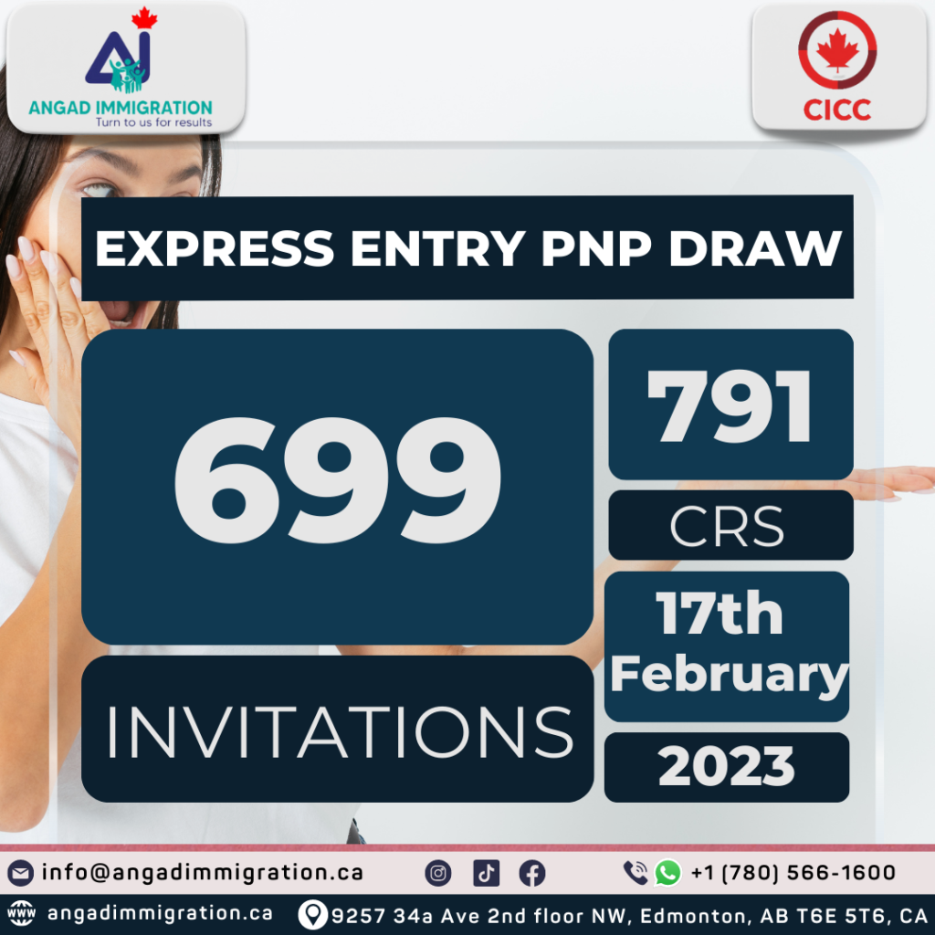 Express Entry PNP Draw invited 699 candidates today