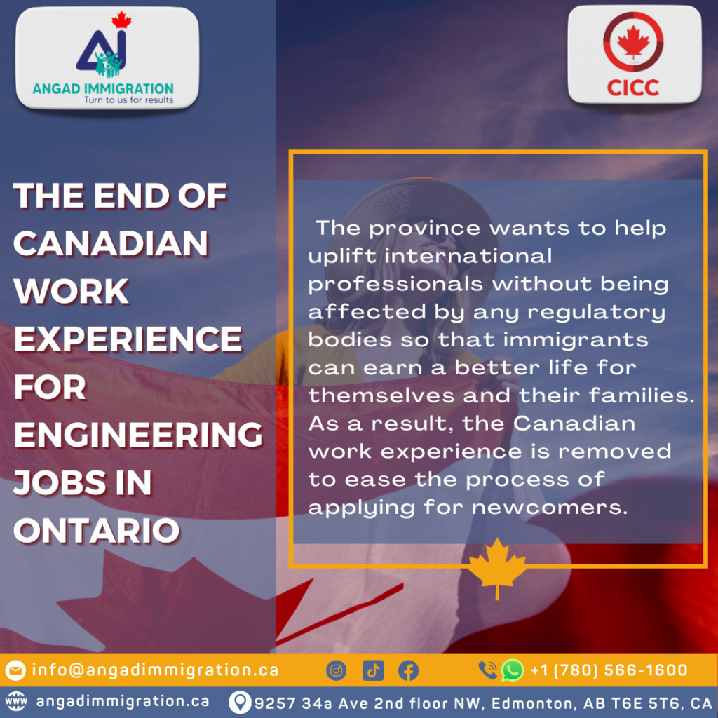 Canadian work experience for engineers