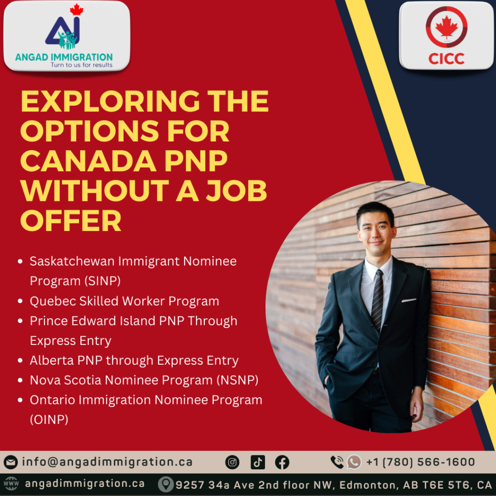 Canada PNP without job offer