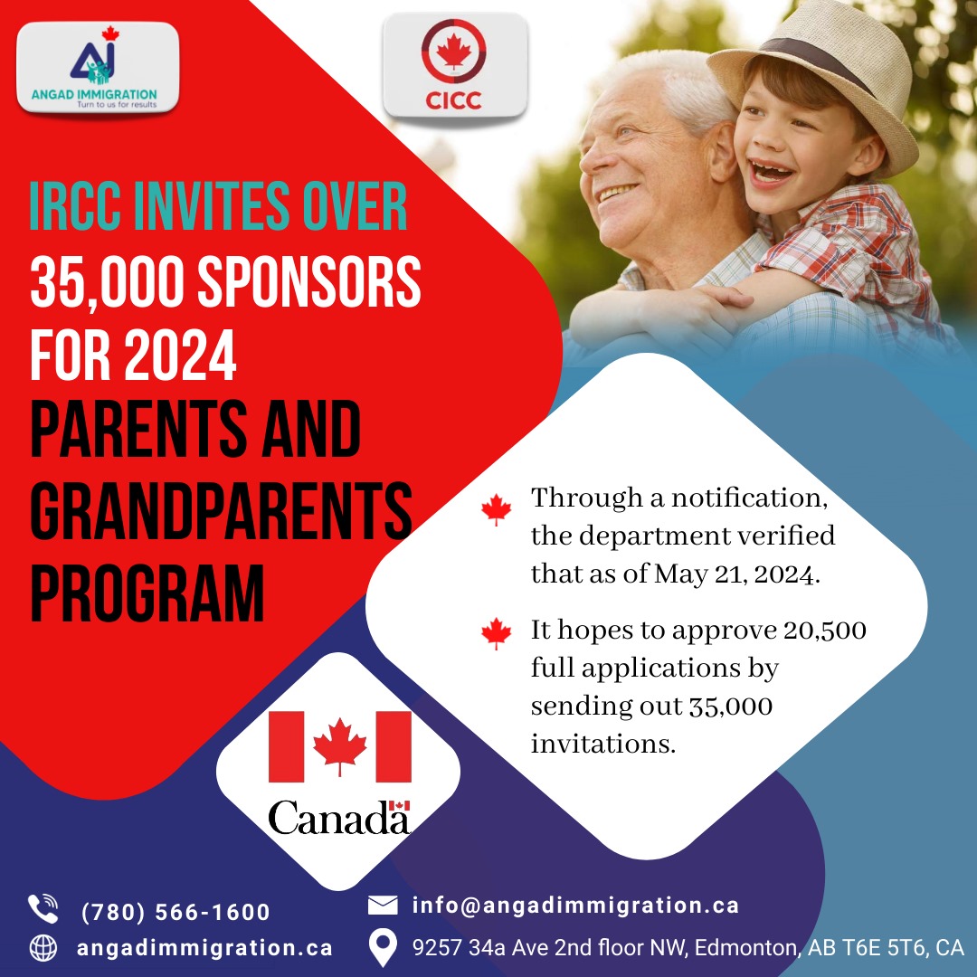 IRCC Invites Over 35,000 Sponsors for 2024 Parents and Grandparents Program